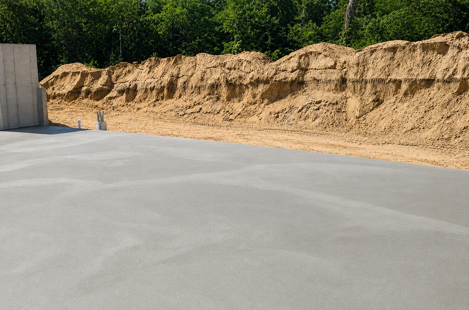 Concrete basement floor in Athens Michigan by Marc Todd Concrete