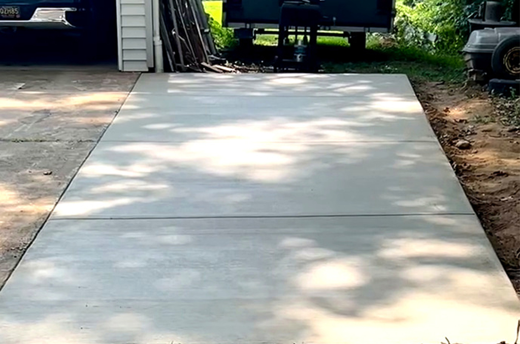 Concrete driveway addition in Athens Michigan by Marc Todd Concrete