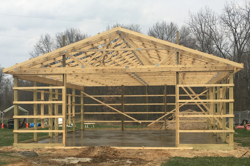 Concrete barndominium and new-home floor in Burr Oak, Michigan by Marc Todd Concrete