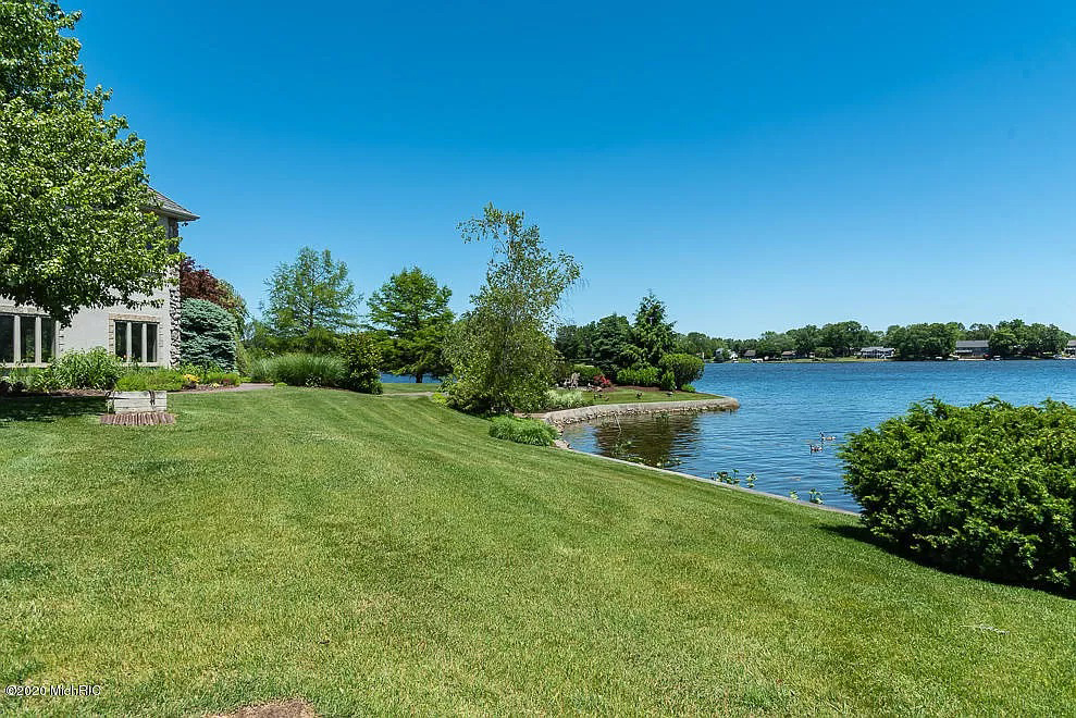 Concrete seawall project at Lake Templene in Centreville Michigan by Marc Todd Concrete