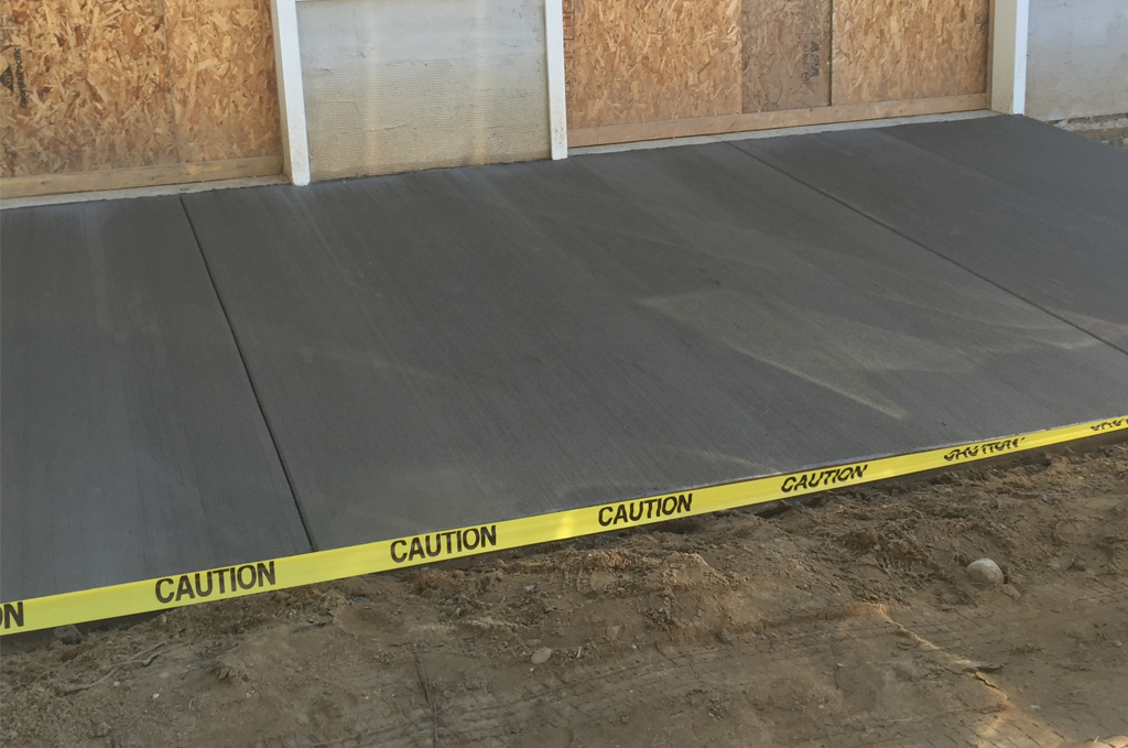 Concrete garage apron in Shipshewana Indiana by Marc Todd Concrete