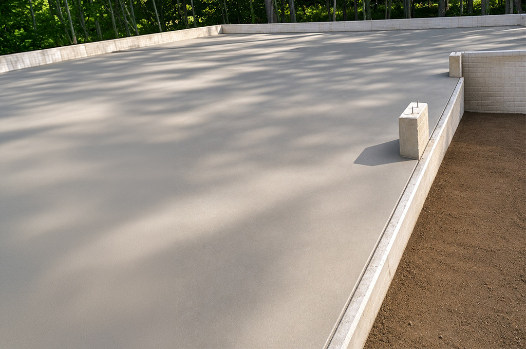 Concrete floor and foundation for new home in Shipshewana Indiana by Marc Todd Concrete