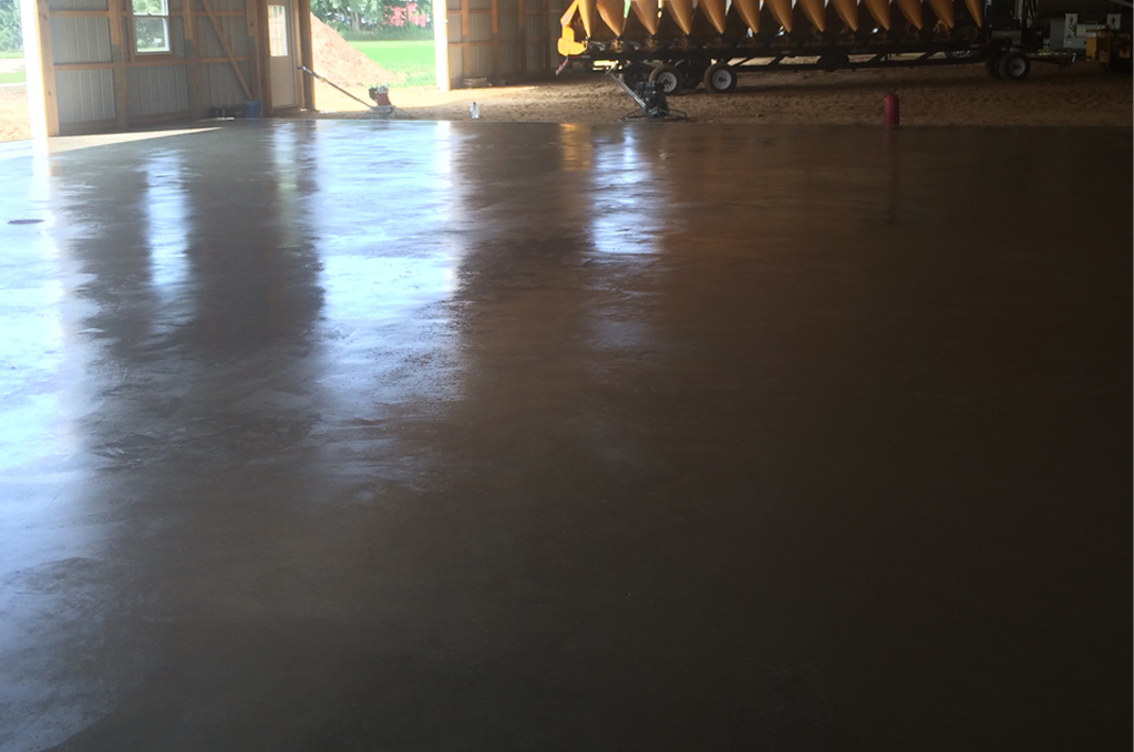 Agricultural concrete barn floor in Sturgis Michigan by Marc Todd Concrete