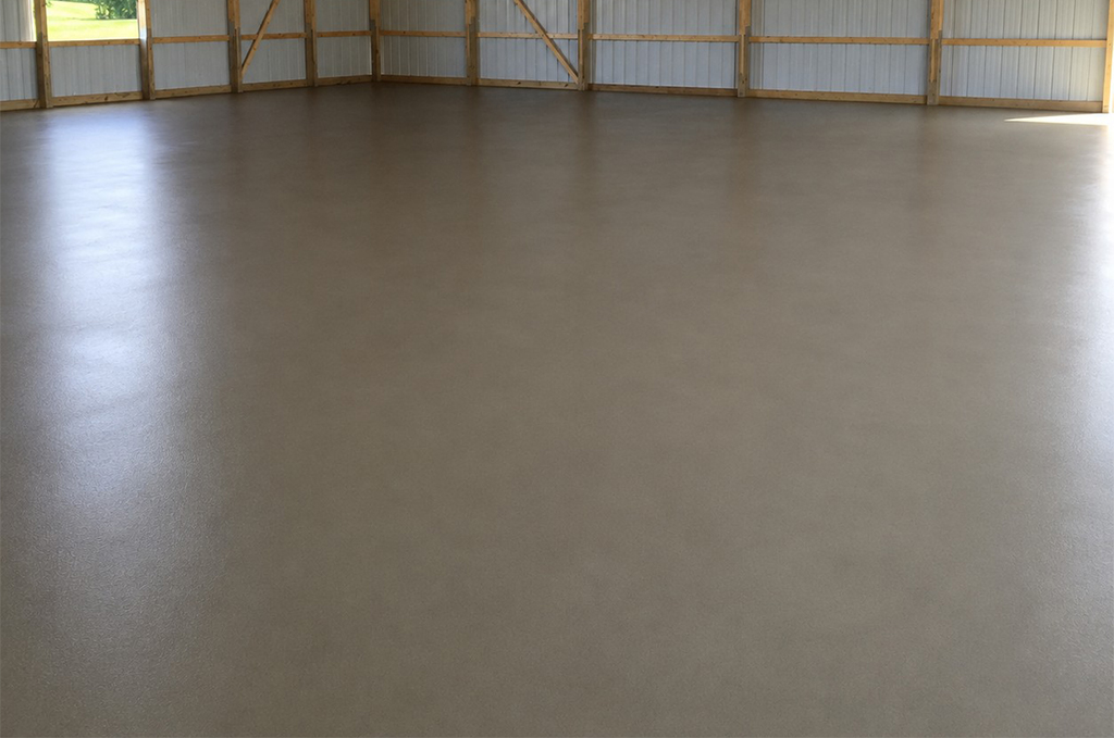 Residential pole barn concrete floor in Sturgis Michigan by Marc Todd Concrete