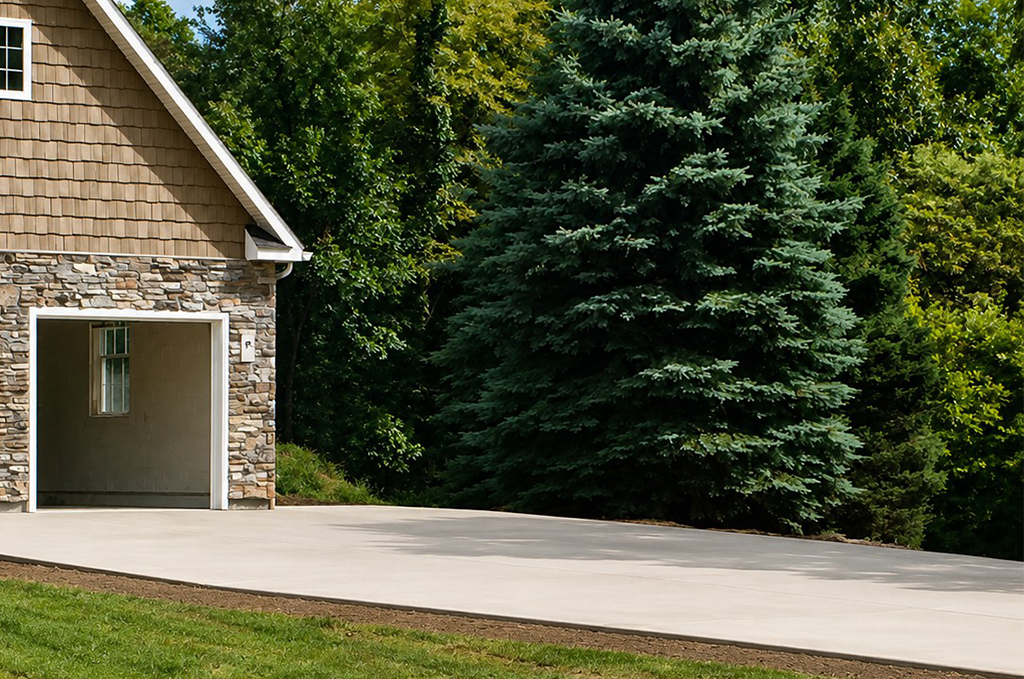 Concrete driveway in Three Rivers Michigan by Marc Todd Concrete