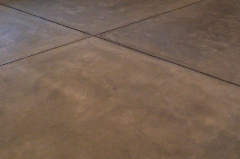 Replacement concrete garage floor completed in Union City, Michigan