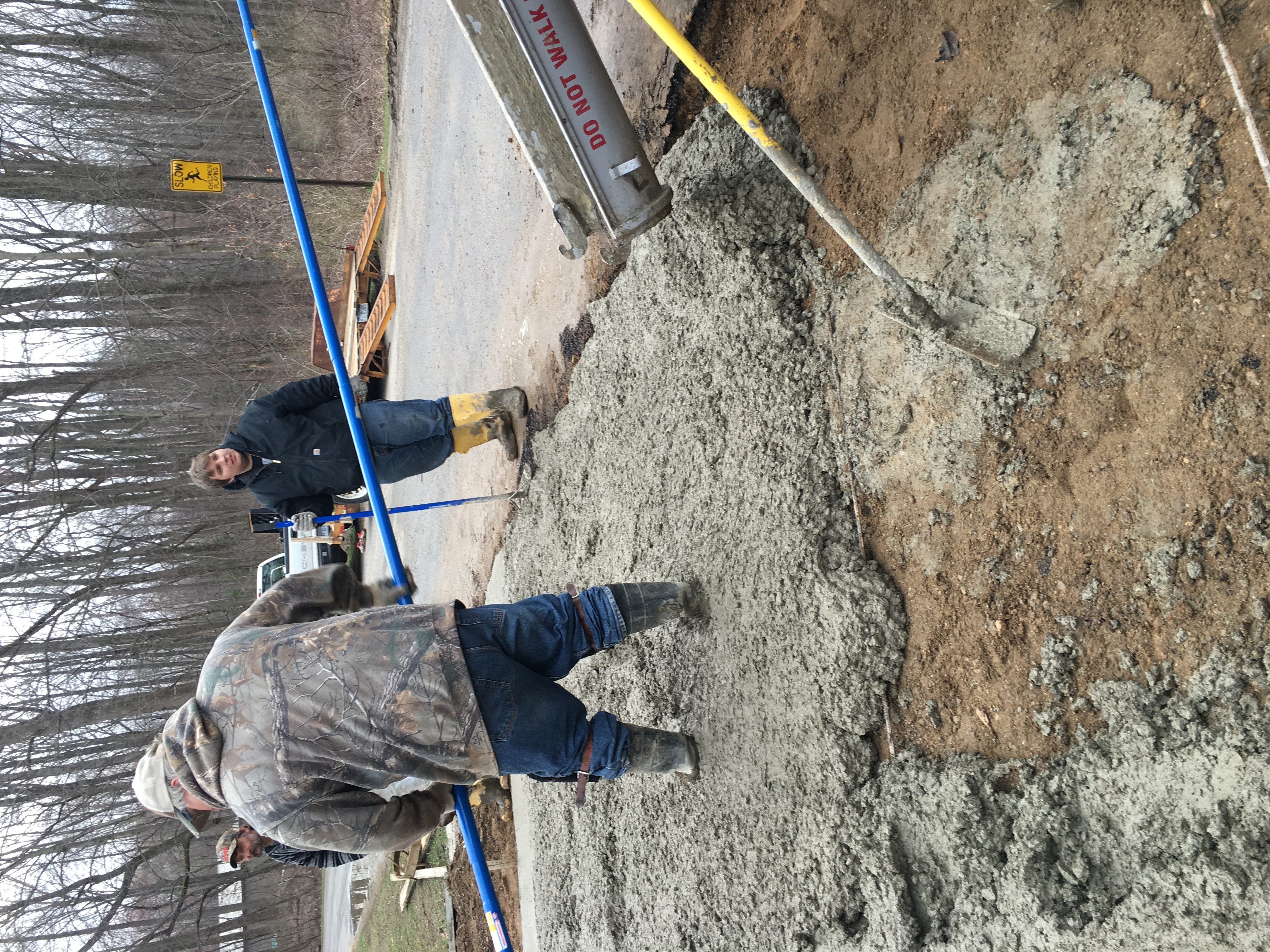 Klinger Lake concrete driveway project completed in Sturgis Michigan