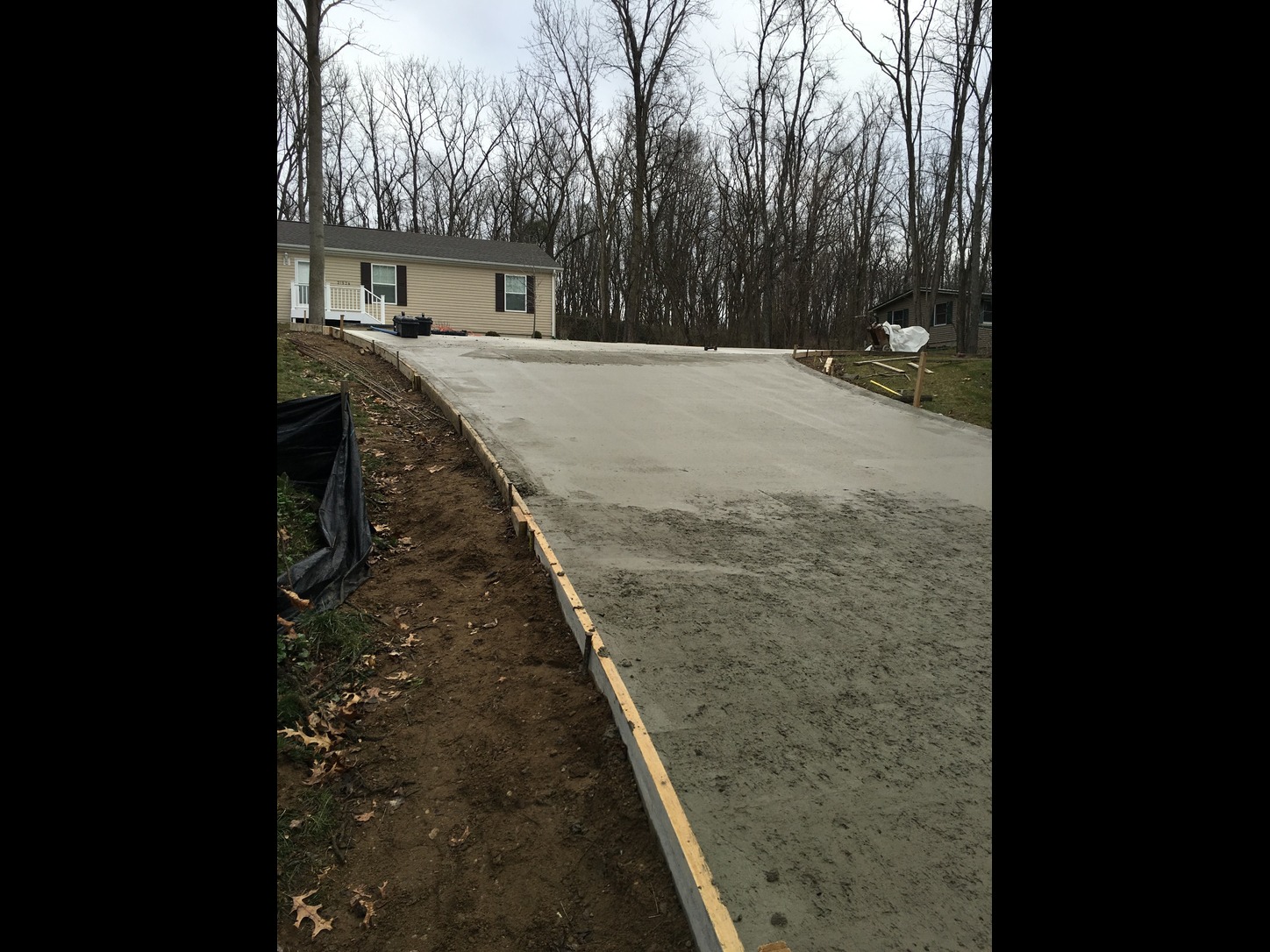 Klinger Lake concrete driveway project completed by Marc Todd Concrete