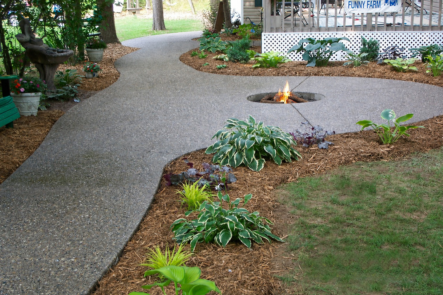 Exposed aggregate concrete project by Marc Todd Concrete