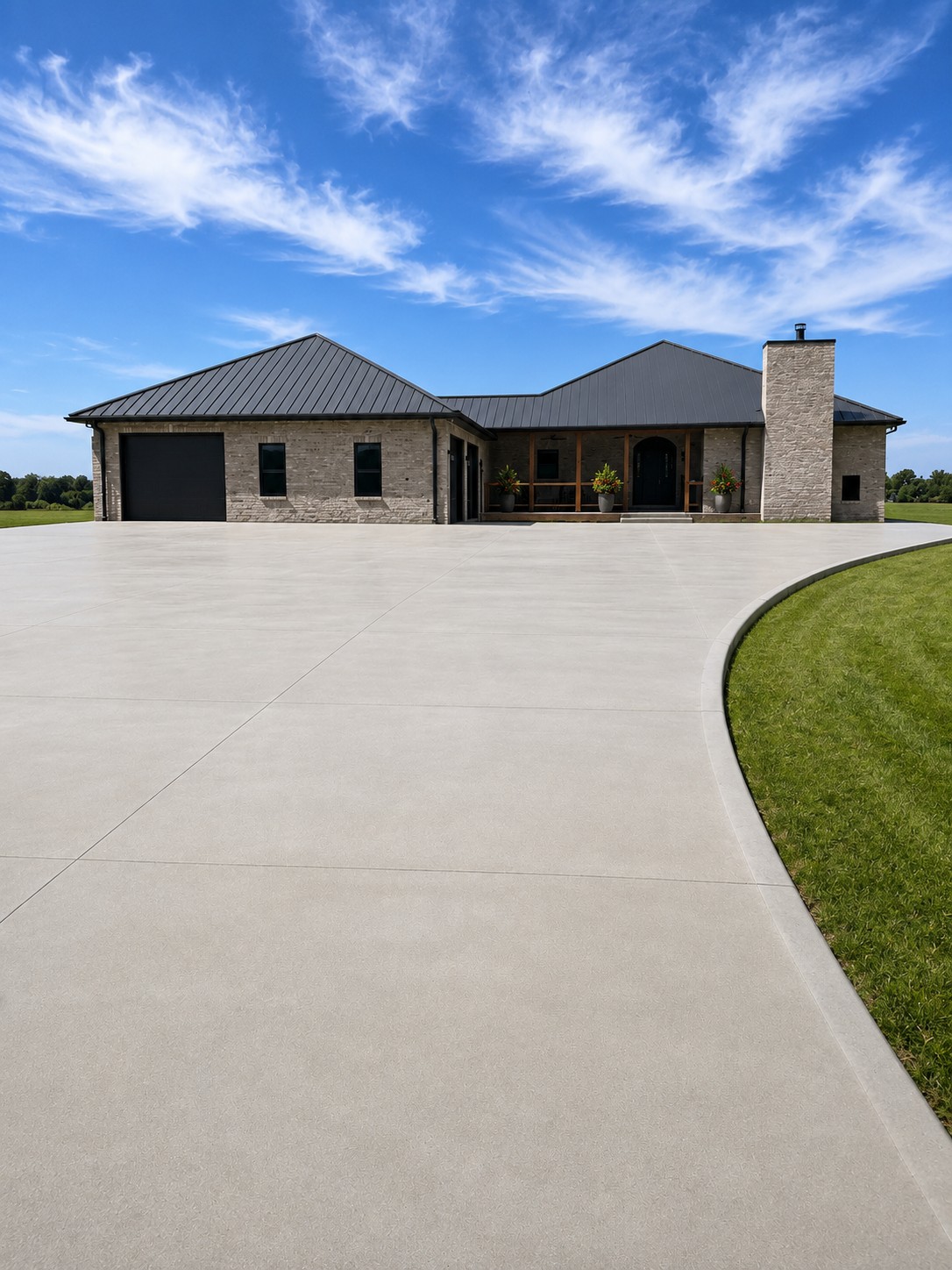 Concrete driveway in South Bend Indiana by Marc Todd Concrete