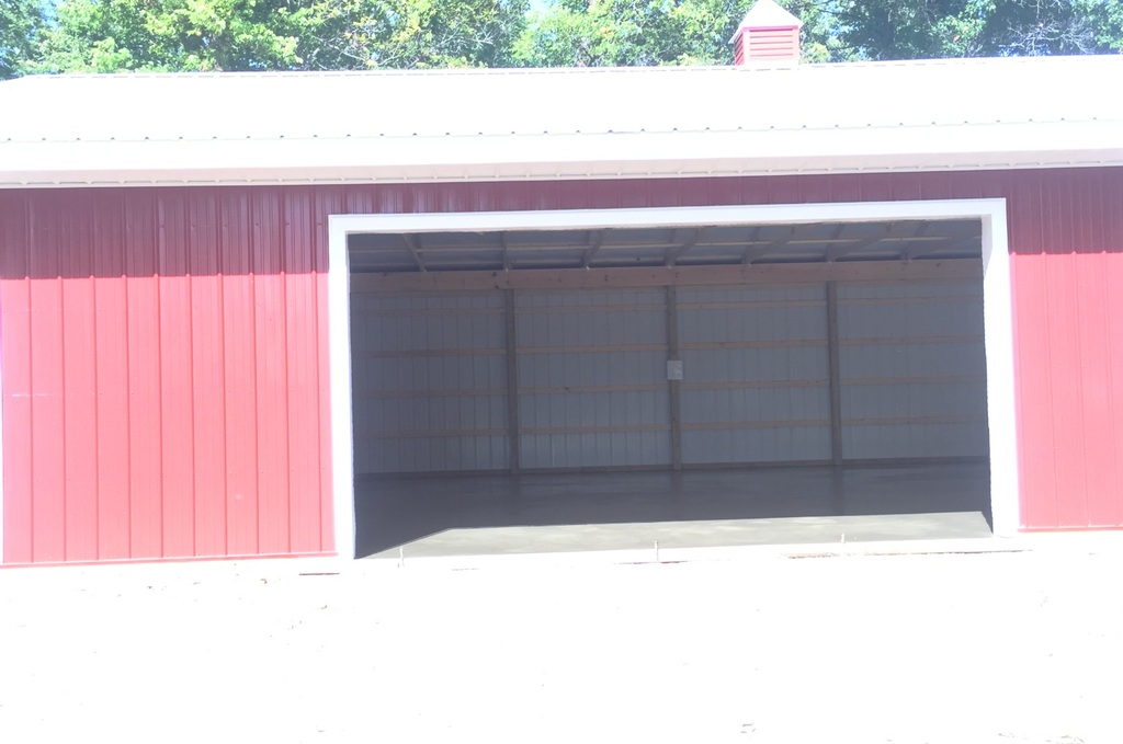 Pole barn concrete floor completed in Constantine, Michigan