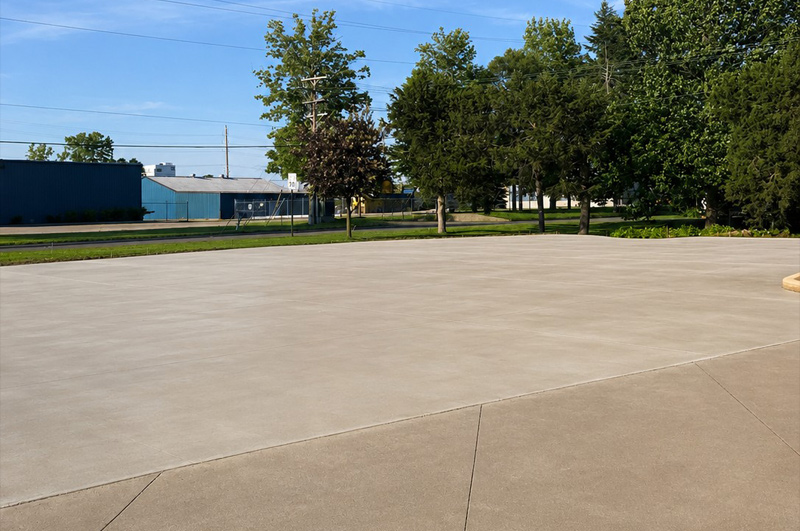 Finished concrete slab in Sturgis, Michigan