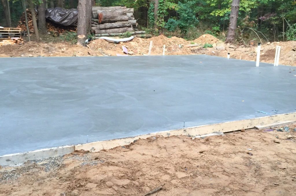 Concrete slab installation in Constantine, Michigan